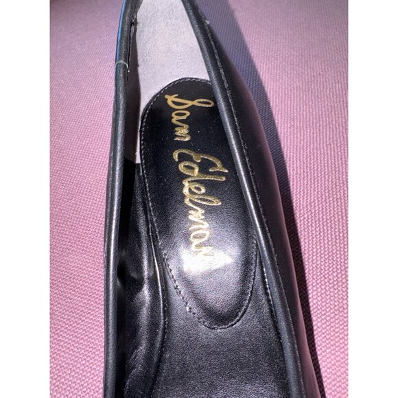 Sam Edelman Rosa Flats in Black Leather 8.5 with Box Womens Low Heels Pumps - Picture 10 of 14